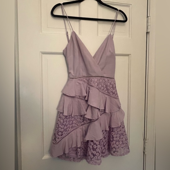 Purple Ruffle Dress - Picture 1 of 5